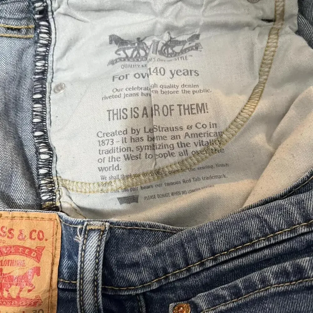 Men’s vintage Levi blue jeans